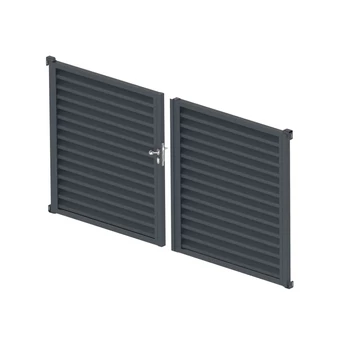 Kétszárnyú kapu zsalugáteres 3,92x1,85m  (Lapraszerelt)