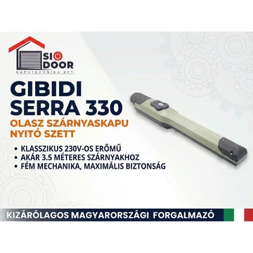 GIBIDI SERRA 330 kétszárnyú kapunyitó szett