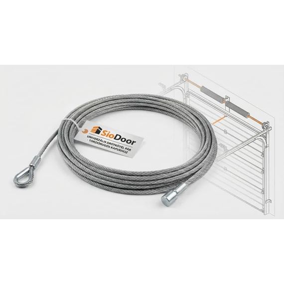 Drótkötél Torziórugós Garázskapuhoz (Párban)
