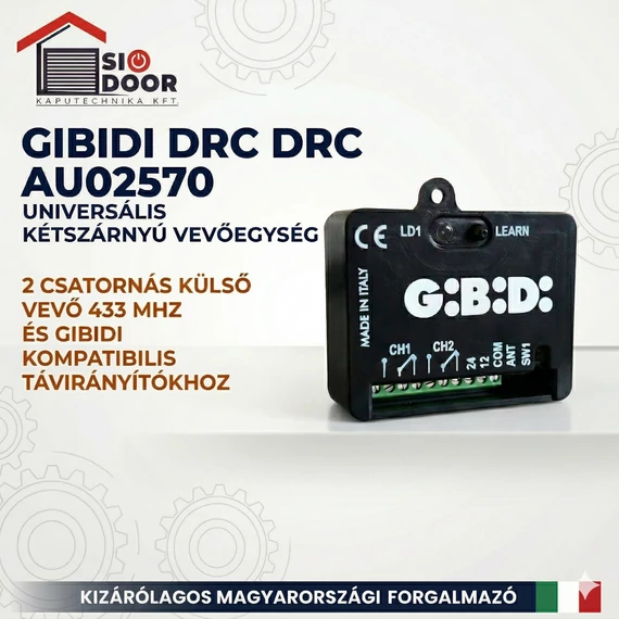 GIBIDI 2 csatornás külső vevő 