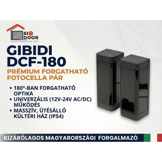 Gibidi 180 fokban forgatható fotocella