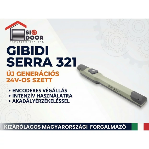 GIBIDI SERRA 321 kétszárnyú kapunyitó szett